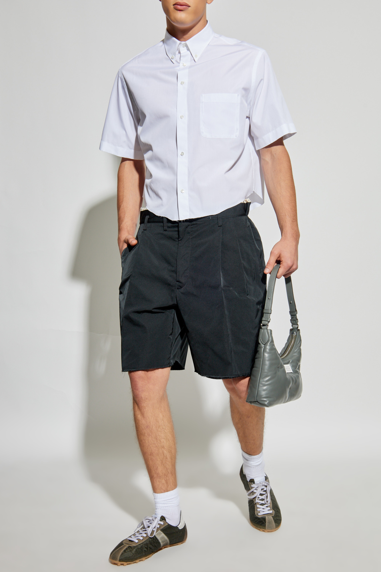 ショートパンツ Maison Margiela shorts Maison Margiela ストライプ ショートパンツ | ホワイト